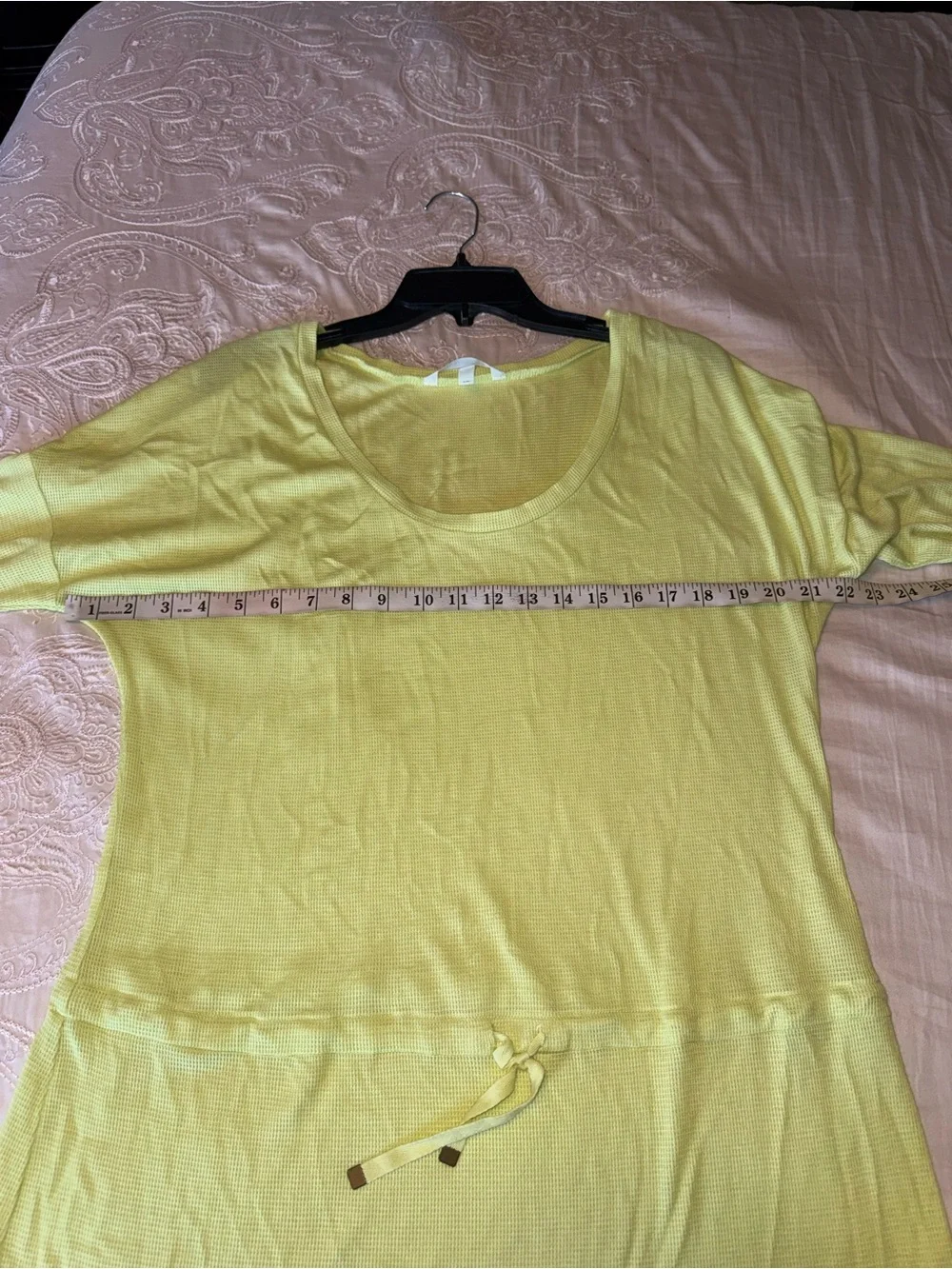 Victoria’s Secret Chartreuse Tunic Cover Up Long Sleeve Size L